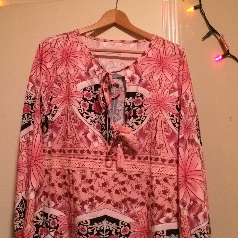 Mislook XL flowery tunic top